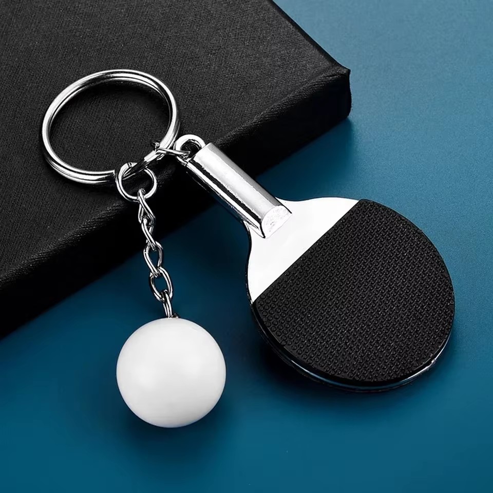 Table Tennis Keychain - Kreative Nette Mini Tischtennis Schläger Schlüsselbund