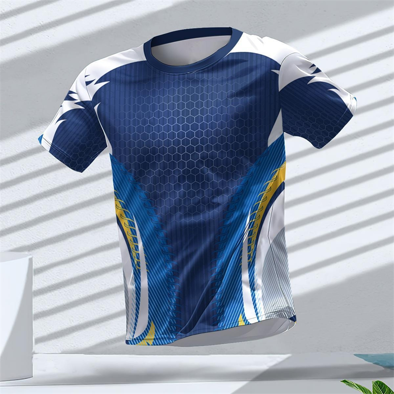 Table Tennis Japanese - Geometrische Grafik 3D-Gedruckte Sport-T-Shirts Sommer Casual