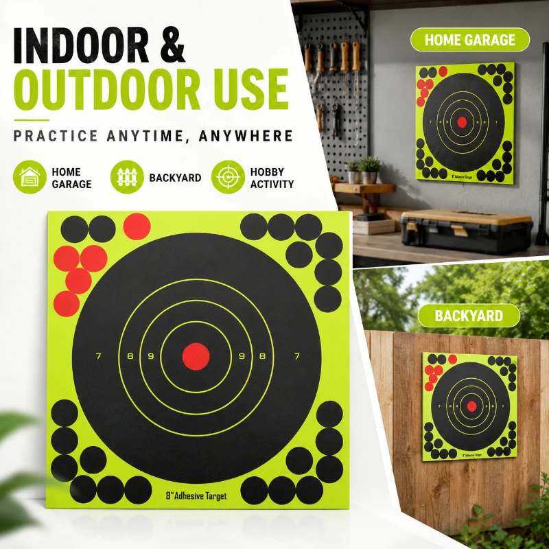 Practice Target Board - Verstärktes Markierungs-Übungspapier mit runden, klaren Punktringen,