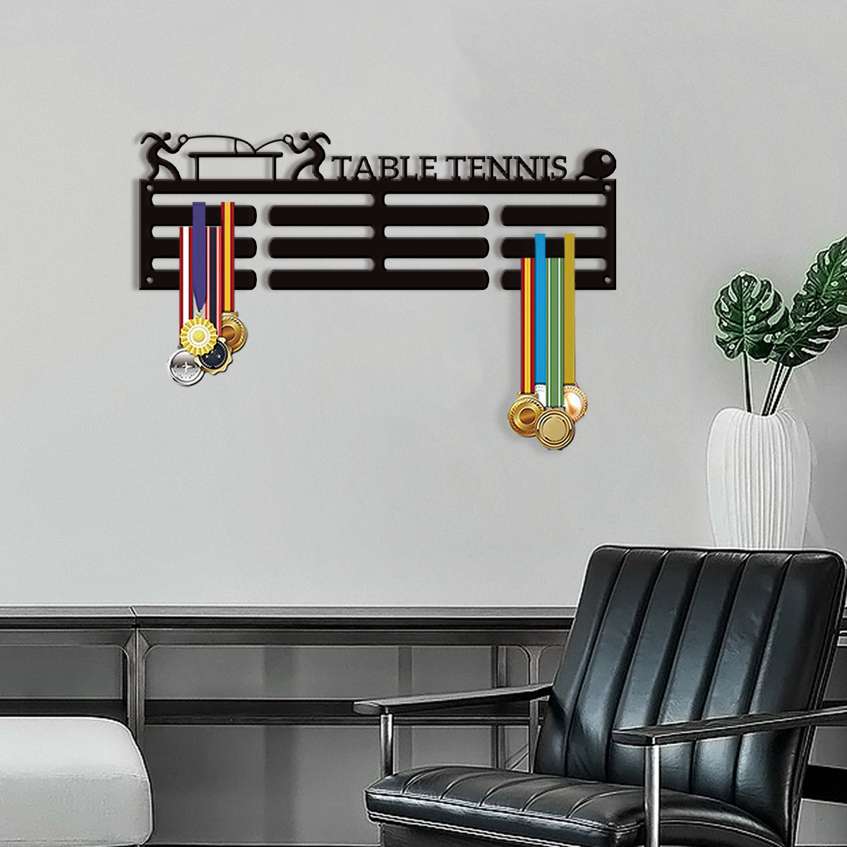 Table Tennis No 1 - 1 interessanter, personalisierbarer Artikel: Medaillenhalter für