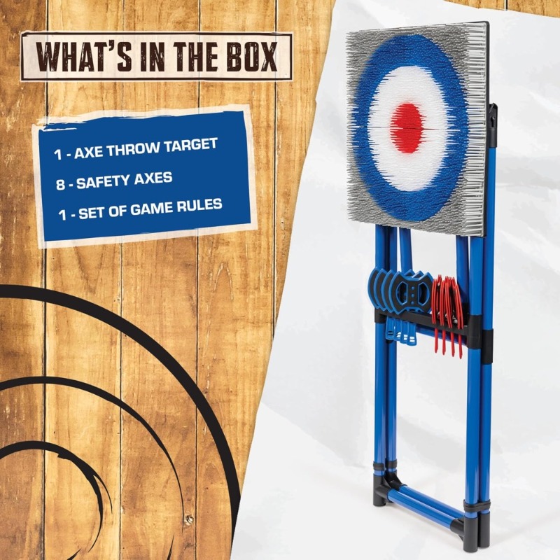 Practice Target Board - Axtwurf-Zielbrett mit Stahlrahmen für Übungsspielset im