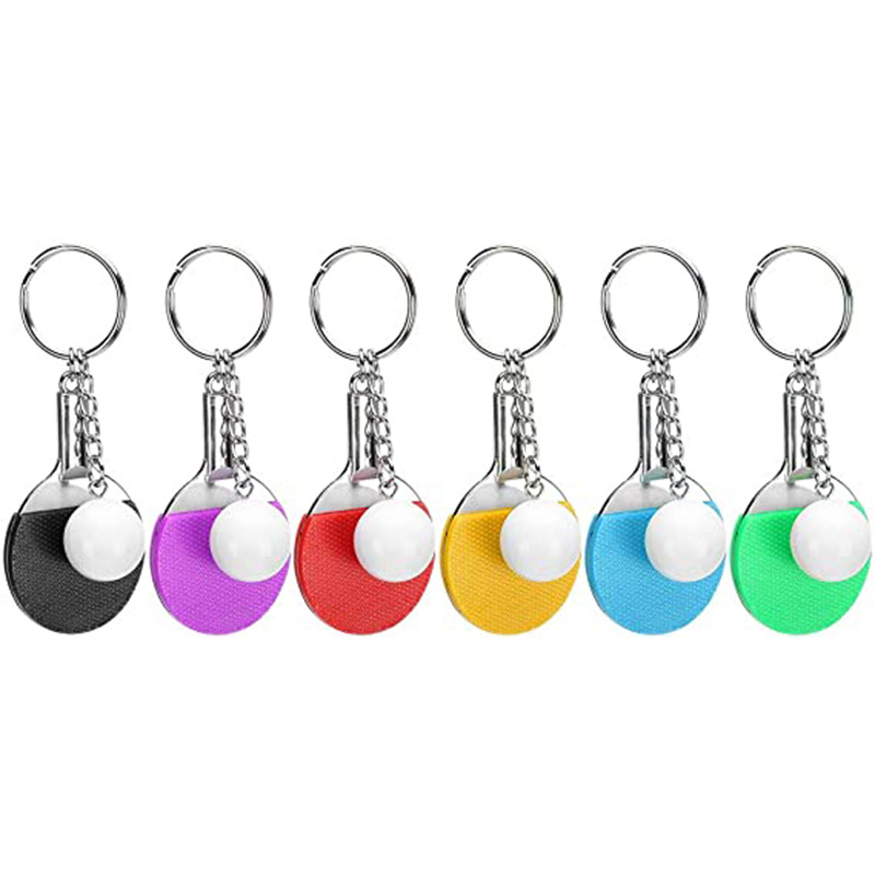 Table Tennis Keychain - 1pc Tischtennis Schläger Schlüssel Ring Tasche