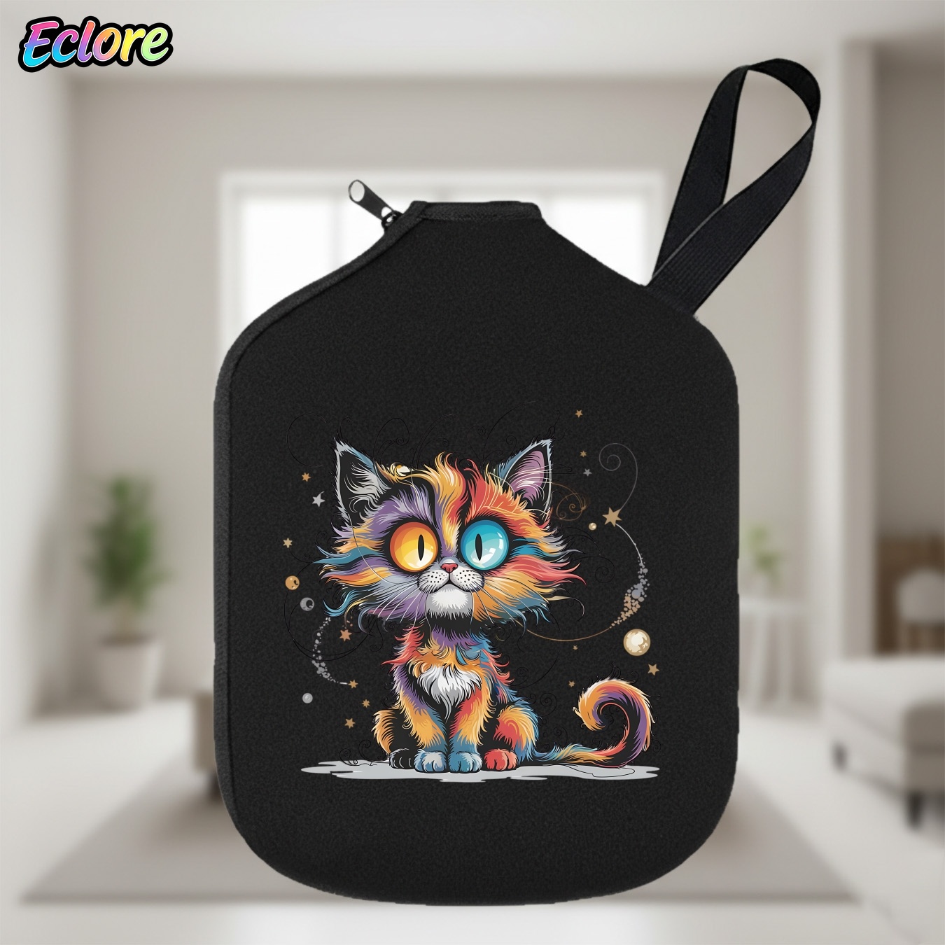 Table Tennis Game - Galaxy Star Cat Pickleball-Schlägertasche, weich, langlebig,