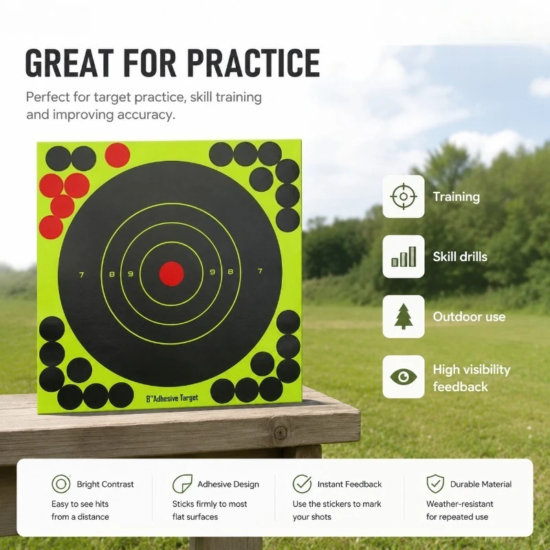 Runde Bullseye-Splatter-Zielsc – Practice Target Board Bewertung und Preis