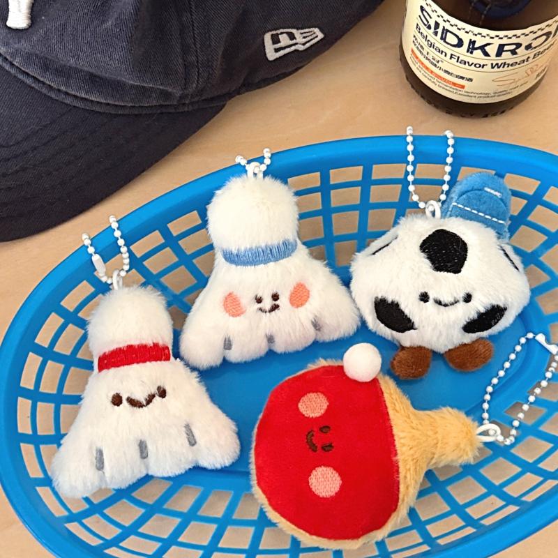 Neue Niedliche Cartoon-Plüschb – Table Tennis Keychain Bewertung und Preis