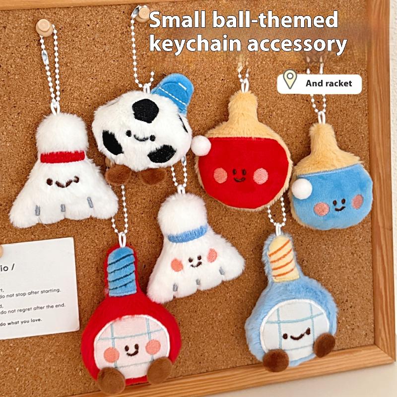 Neue Niedliche Cartoon-Plüschb – Table Tennis Keychain Bewertung und Preis