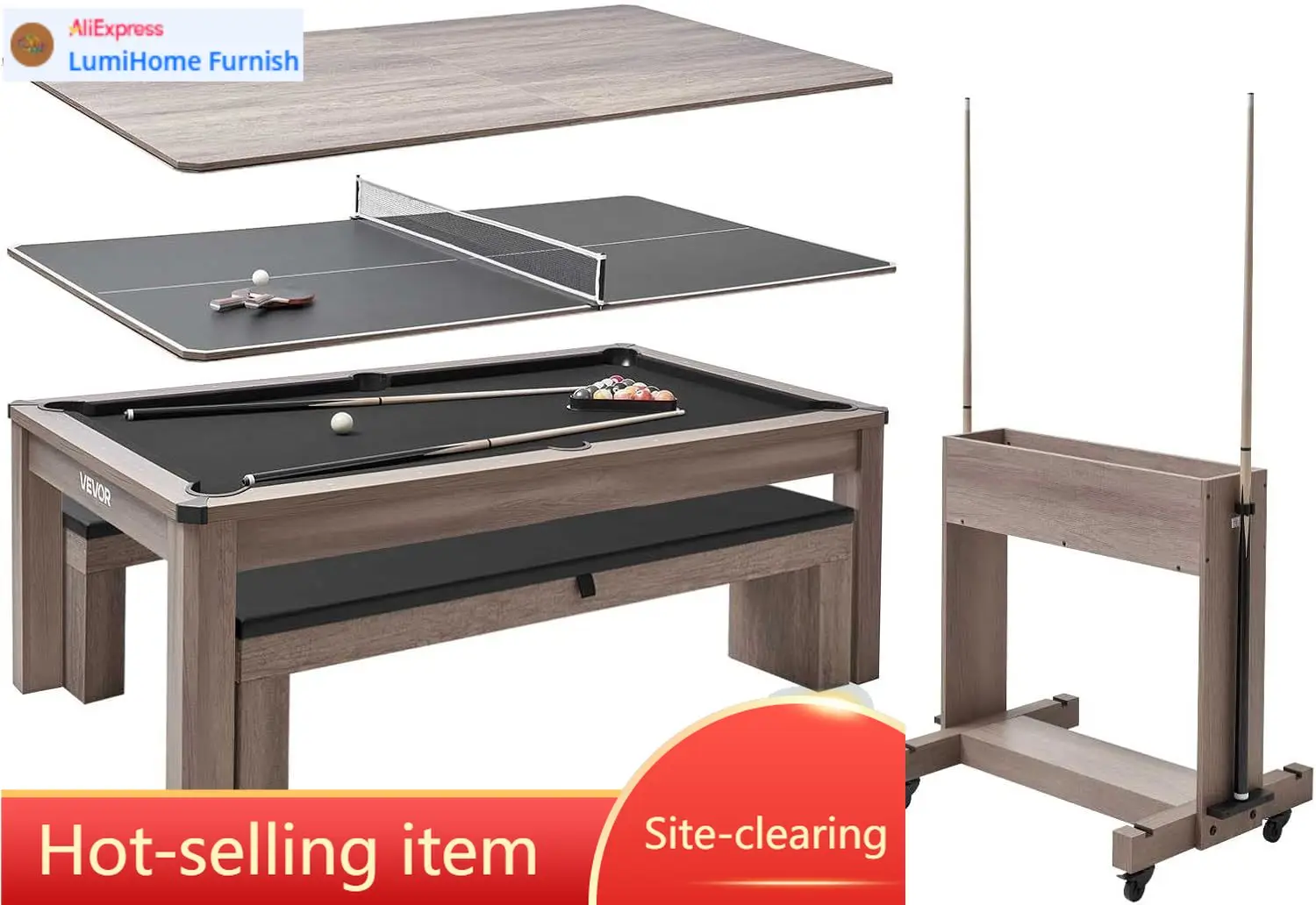 7 Fuß 3-in-1 Multifunktions-Sp – Table Tennis No 1 Bewertung und Preis